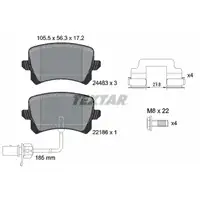 TEXTAR 2448307 Bremsbel&auml;ge + Warnkontaktsensor f&uuml;r AUDI RSQ3 8U PR-2EA/2EJ/GP1/GP2 hinten