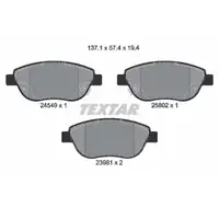 TEXTAR 2454901 Bremsbeläge Bremsklötze für FIAT 500L 351_ 352_ vorne 77366534