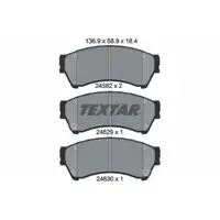 TEXTAR 2458202 Brake Pads Brake Shoes Brake Pad Set for MAZDA 6 GH (Front)