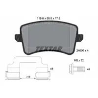 TEXTAR Bremsscheiben + Bremsbel&auml;ge f&uuml;r AUDI A4 S4 B8 A5 S5 8T 8F Q5 SQ5 8RB hinten