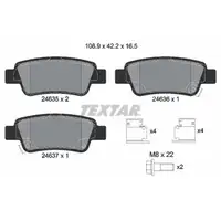 TEXTAR 2463501 Brake Pads for HONDA CR-5 3 RE_ 4 RM_ with BOSCH system (rear)