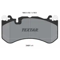TEXTAR 2468101 Bremsbel&auml;ge f&uuml;r MERCEDES W204 W205 W211 W212 W463 W221 W222 63AMG GT vorne