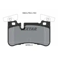 TEXTAR 2473301 Brake Pads for MERCEDES W204, S204, C204, C218, X218, W212, S212, 63 AMG (Rear)