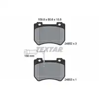 TEXTAR 2485201 Bremsbel&auml;ge + Warnkontaktsensor f&uuml;r ALFA ROMEO 159 Brera Spider 939_ vorne