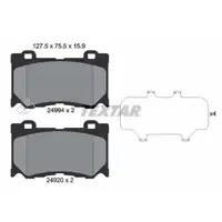 TEXTAR 2499401 Brake Pads for NISSAN 370Z Z34 3.7/NISMO 328/330/344 hp (front)