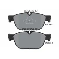 TEXTAR 2507001 Bremsbel&auml;ge f&uuml;r CITROEN C5 3 C6 DS4 DS5 PEUGEOT 308 1 1.6 GTi 1 RCZ vorne