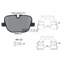 TEXTAR 2508501 Brake Pads for LAND ROVER Range Rover 3 L322/Sport 1 L320 (Rear)