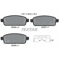 TEXTAR Brake Kit: Brake Discs + Brake Pads for OPEL Zafira Tourer C (Front + Rear)