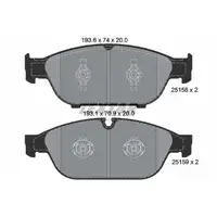 TEXTAR 2515802 Bremsbel&auml;ge f&uuml;r AUDI A6 S6 C79 A7 4G A8 4H D4 PR-1LL/1ZK/1LF/1LG vorne