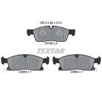 TEXTAR 2519207 Brake Pads for JEEP Grand Cherokee 4 WK WK2 BR1/X84 (Front)