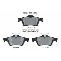 TEXTAR Bremsen Set Bremsscheiben + Bremsbel&auml;ge f&uuml;r FORD Focus 3 MK3 ab 01.2016 hinten