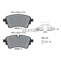 TEXTAR Bremsscheiben + Bremsbel&auml;ge + Sensor f&uuml;r AUDI A6 C8 A7 4K Q5 FY PR-1KD hinten