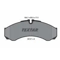 TEXTAR 2912111 Brake Pads Brake Pad Set for IVECO Daily 3 and RENAULT Master (front/rear)