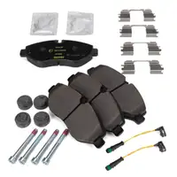 TEXTAR Brake Discs + Brake Pads + Sensor for Mercedes Vito W447 17-inch Front