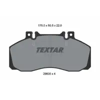 TEXTAR 2983506 Bremsbel&auml;ge Bremsbelagsatz f&uuml;r MERCEDES Sprinter 5-t B905 616CDI hinten