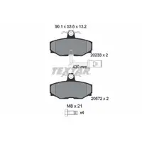TEXTAR 2023301 Bremsbel&auml;ge + Sensor f&uuml;r JAGUAR XJ XJ40 XJ81 XJSC X27 09.1987-09.1989 vorne