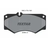 TEXTAR 2078401 Bremsbel&auml;ge f&uuml;r MERCEDES G-Klasse W460 W461 W463 Henschel 2-t T1/TN vorne