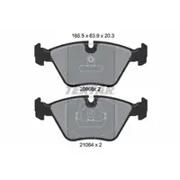 TEXTAR 2096801 Bremsbel&auml;ge f&uuml;r BMW 5er E34 518-540i 524td 525td/tds 7er E32 730-750i vorne