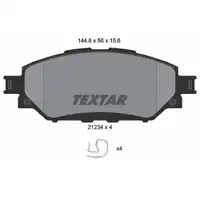 TEXTAR 2123401 Brake Pads for TOYOTA Hilux 7 _N1_ 2.4 D (without ESP) - Front