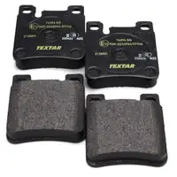 TEXTAR Bremsscheiben + Bel&auml;ge + Wako f&uuml;r MERCEDES W210 C208 A208 hinten