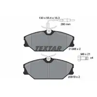 TEXTAR 2138802 Bremsbel&auml;ge + Sensor f&uuml;r RENAULT Espace 2 Laguna 1 Megane 1 Scenic 1 vorne