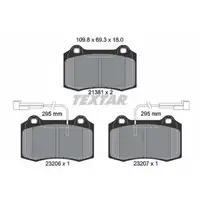 TEXTAR 2138103 Bremsbel&auml;ge + Sensor f&uuml;r ALFA ROMEO 147 937_ 156 932_ GTV 916_ vorne