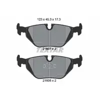 TEXTAR 2160702 Bremsbel&auml;ge Bremskl&ouml;tze f&uuml;r BMW 3er E36 316-328i 318tds 325td/tds Z3 hinten