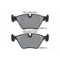 TEXTAR 2167703 Bremsbel&auml;ge f&uuml;r BMW 5er E39 520i 523i 528i 535i 525tds bis 10.1996 vorne