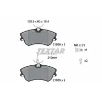 TEXTAR 2188801 Bremsbel&auml;ge Bremskl&ouml;tze + Warnkontaktsensor f&uuml;r RENAULT Espace 3 vorne