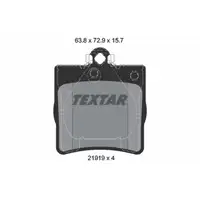 TEXTAR 2191903 Bremsbel&auml;ge f&uuml;r MERCEDES W202 S202 C208 A208 S124 A124 C124 W210 hinten