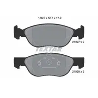 TEXTAR 2192703 Bremsbel&auml;ge f&uuml;r FIAT Punto 176_ 1.4 GT Turbo ab 05.1997 188_ vorne