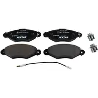 TEXTAR Bremsscheiben + Bel&auml;ge + Wako f&uuml;r NISSAN Kubistar X76 RENAULT Kangoo vorne