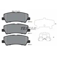 TEXTAR 2211001 Brake Pads for FORD Mustang MK6 2.3 5.0 V8 with Performance Rear Brakes
