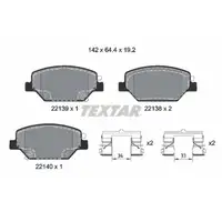 TEXTAR 2213901 Bremsbel&auml;ge Bremskl&ouml;tze f&uuml;r OPEL Insignia B Zoll bis Fgst. L1999999 vorne