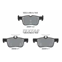 TEXTAR Bremsen Set Bremsscheiben + Bremsbel&auml;ge f&uuml;r FORD Focus 4 MK4 hinten