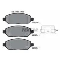 TEXTAR 2232601 Bremsbel&auml;ge Bremskl&ouml;tze Bremsbelagsatz f&uuml;r OPEL Karl C16 1.0 73/75 PS vorne