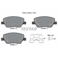 TEXTAR 2239701 Bremsbeläge Bremsklötze Bremsbelagsatz für FIAT Tipo 356_ 357_ vorne