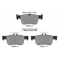 TEXTAR 2242901 Bremsbel&auml;ge Bremskl&ouml;tze f&uuml;r HONDA Civic 10 11 Type-R e ZC7_ hinten