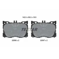 TEXTAR 2258601 Bremsbel&auml;ge f&uuml;r MERCEDES-BENZ W205 C257 W213 C/A238 N293 X253 C253 vorne
