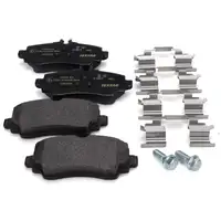 TEXTAR 2307004 Bremsbel&auml;ge + Wako f&uuml;r MERCEDES A-KLASSE W168 mit langem Radstand vorne
