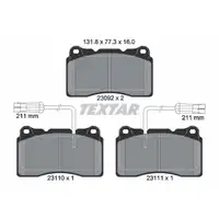 TEXTAR 2309201 Bremsbel&auml;ge + Sensor f&uuml;r ALFA ROMEO 156 932_ 159 Brera Spider 939_ vorne