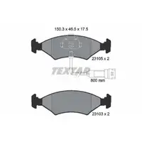 TEXTAR 2310501 Brake Pads + Sensor for FORD Escort 3, 4; Fiesta 1, 2, 3; Orion 1, 2 (front)