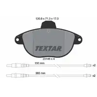 TEXTAR 2314601 Brake Pads + Warning Contact Sensor for CITROEN Xantia X1_ X2_ (front)