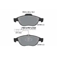 TEXTAR 2314002 Bremsbel&auml;ge + Sensor f&uuml;r ALFA ROMEO 156 932 LANCIA Lybra bis 02.2000 vorne