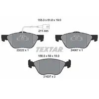 TEXTAR 2322201 Bremsbel&auml;ge + Warnsensor f&uuml;r FIAT Bravo 1 182_ Marea 185_ ab 04.2000 vorne