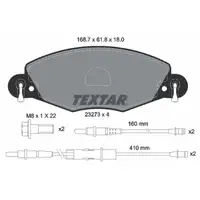 TEXTAR 2327301 Brake Pads + Wear Sensor for CITROEN C5 1 2 3.0 V6 2.0/2.2 HDi (Front)