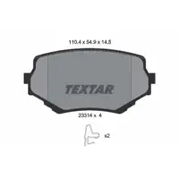 TEXTAR 2331401 Bremsbel&auml;ge Bremskl&ouml;tze Bremsbelagsatz f&uuml;r SUZUKI Grand/Vitara vorne
