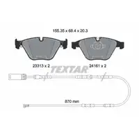 TEXTAR 2331307 Bremsbel&auml;ge + Sensor f&uuml;r BMW 3er E90-93 330i 335i 335d X1 vorne 34112288874