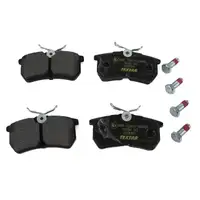 TEXTAR Bremsscheiben + Bel&auml;ge f&uuml;r FORD Fiesta 5 ST150 Fiesta 6 Focus 1 hinten