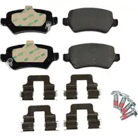 TEXTAR Bremsscheiben + Bel&auml;ge f&uuml;r OPEL Astra G Combo Meriva A 5-Loch hinten